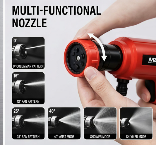 MZ WG09 Cordless High-Pressure Washer - Powerful Portable Cleaning