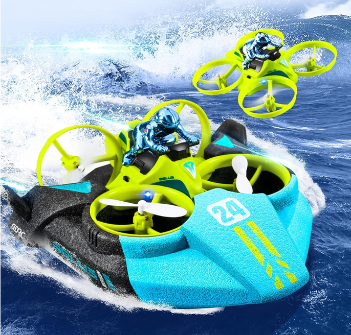 3-in-1 Sea,Land & Air RC Drone