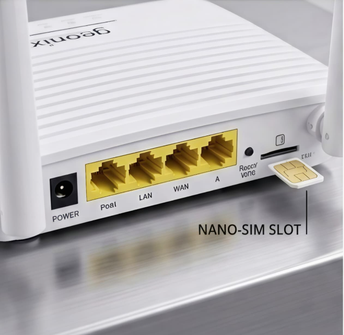Geonix GXWR4-5G Ultra-Fast WiFi 6 Router with SIM Support