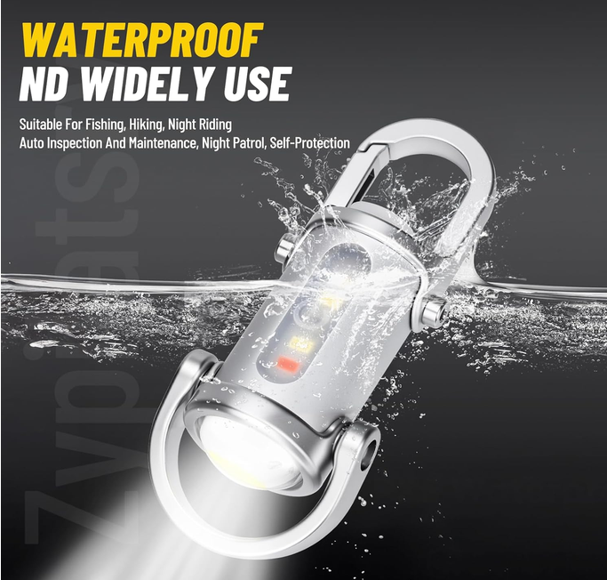 7-in-1 Multi-Light Keychain Powerbank