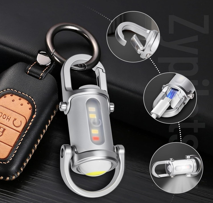 7-in-1 Multi-Light Keychain Powerbank