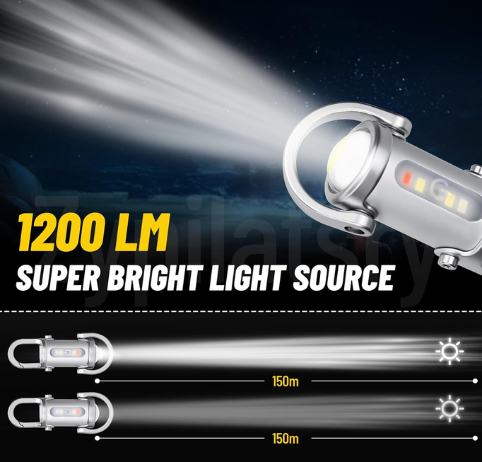 7-in-1 Multi-Light Keychain Powerbank