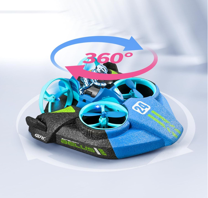3-in-1 Sea,Land & Air RC Drone