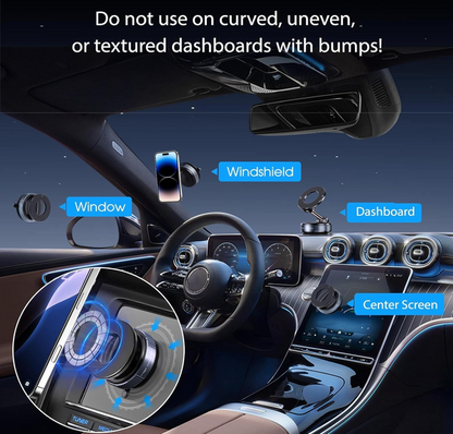 360° Magnetic Vaccum Suction Car Mount