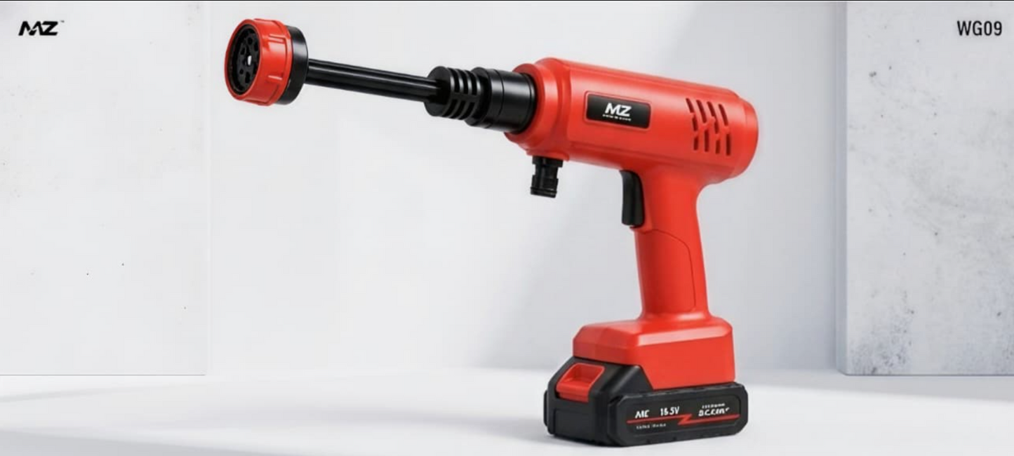 MZ WG09 Cordless High-Pressure Washer - Powerful Portable Cleaning