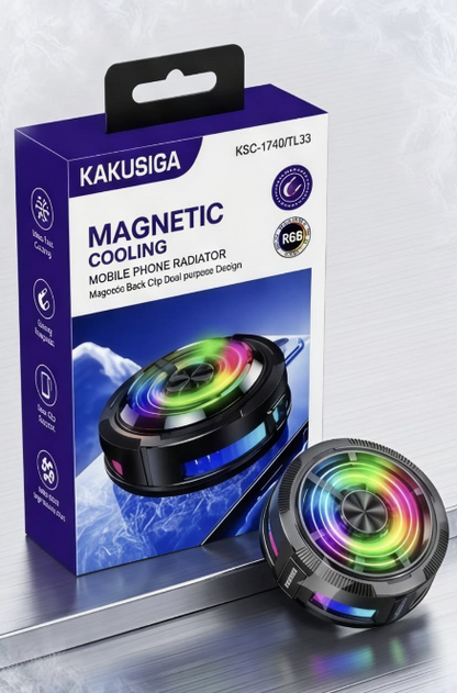 KAKUSIGA Magnetic Mobile Phone Cooler with RGB Lighting