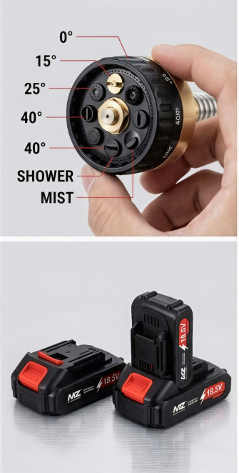 MZ WG06 Portable Cordless Spray Gun for Superior Cleaning
