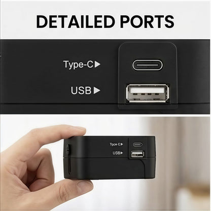 All-in-One Universal Travel Adapter with USB & Type-C Ports